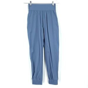 Halara High Waisted Casual Jogger Pants Troposphere Blue XS NWT